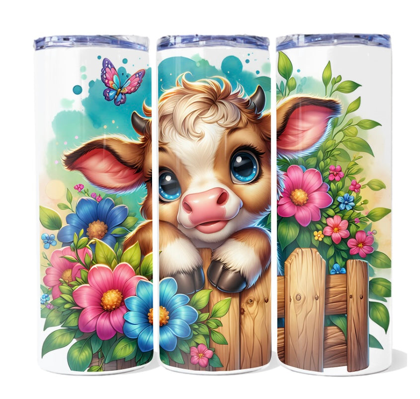 Cow design 20 oz tumblers