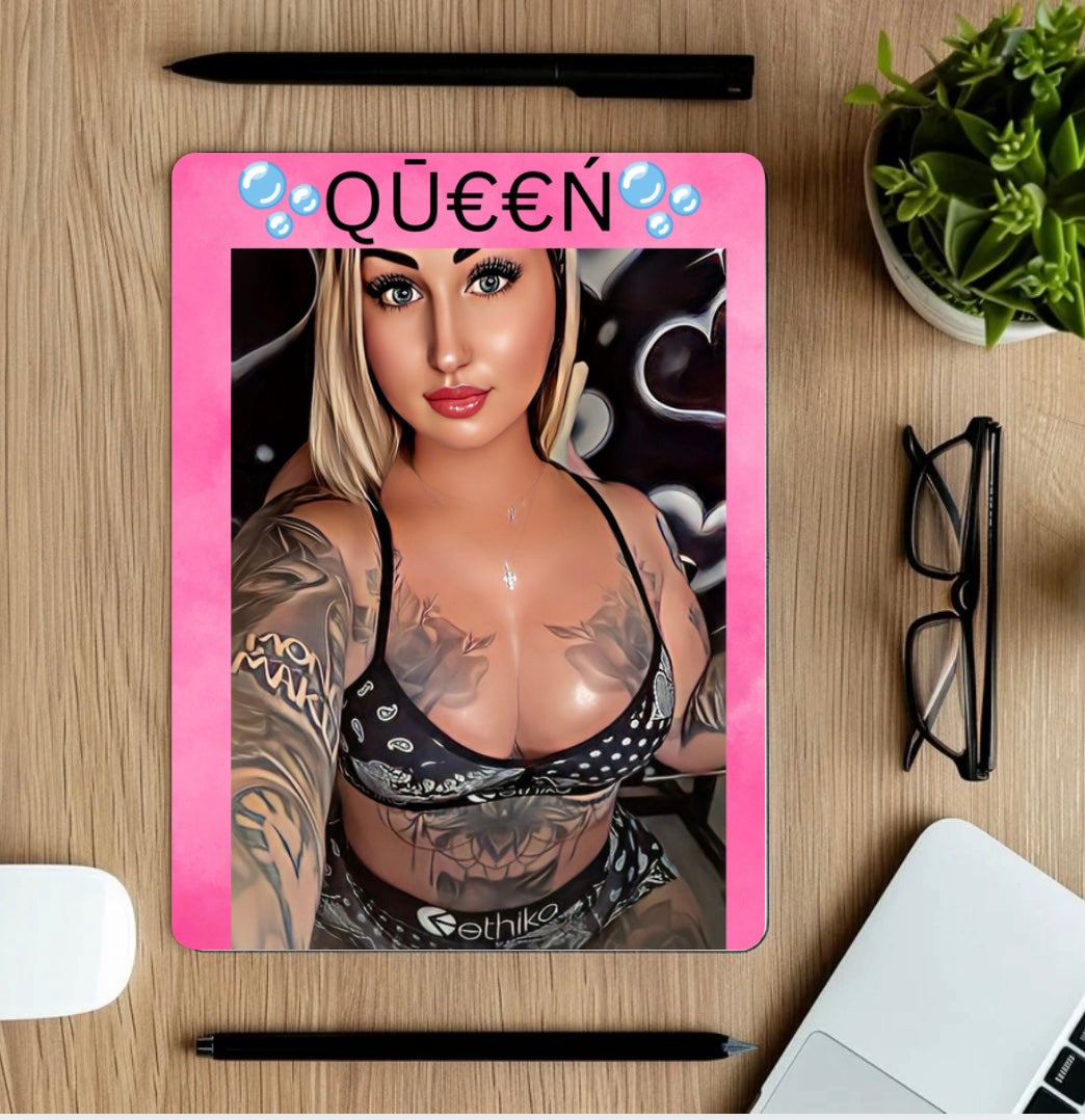 Queen Collection Merch - Mouse Pads for the your desk Featuring an Images of our favorite Tattooed Queen