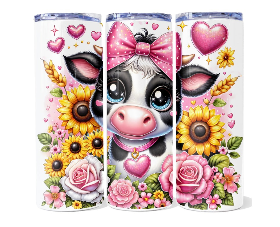 Cow design 20 oz tumblers