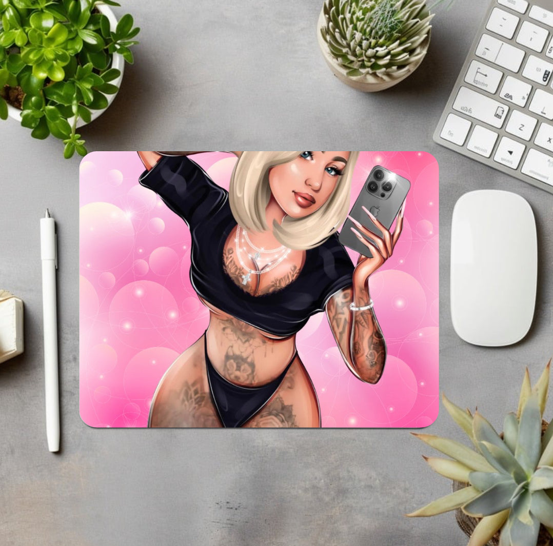 Queen Collection Merch - Mouse Pads for the your desk Featuring an Images of our favorite Tattooed Queen