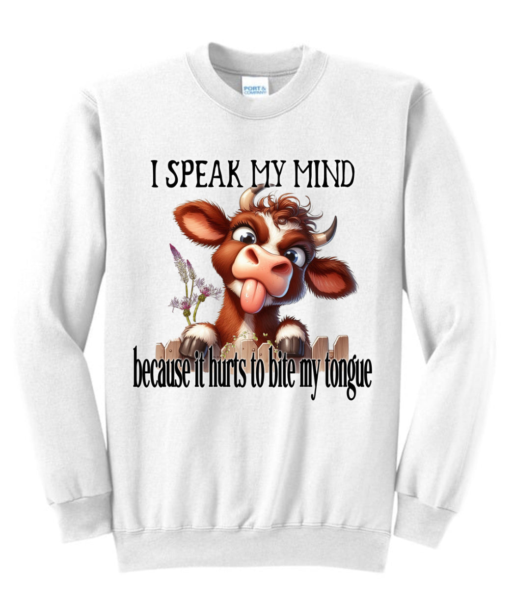 Bite My Tongue Tee & Sweatshirt