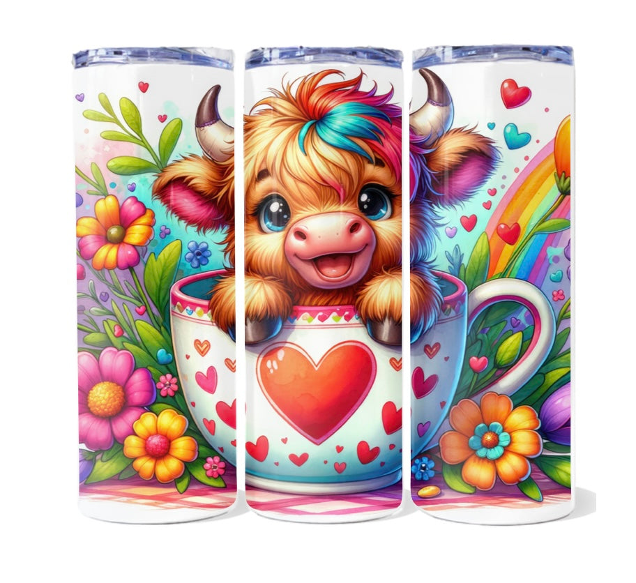 Cow design 20 oz tumblers