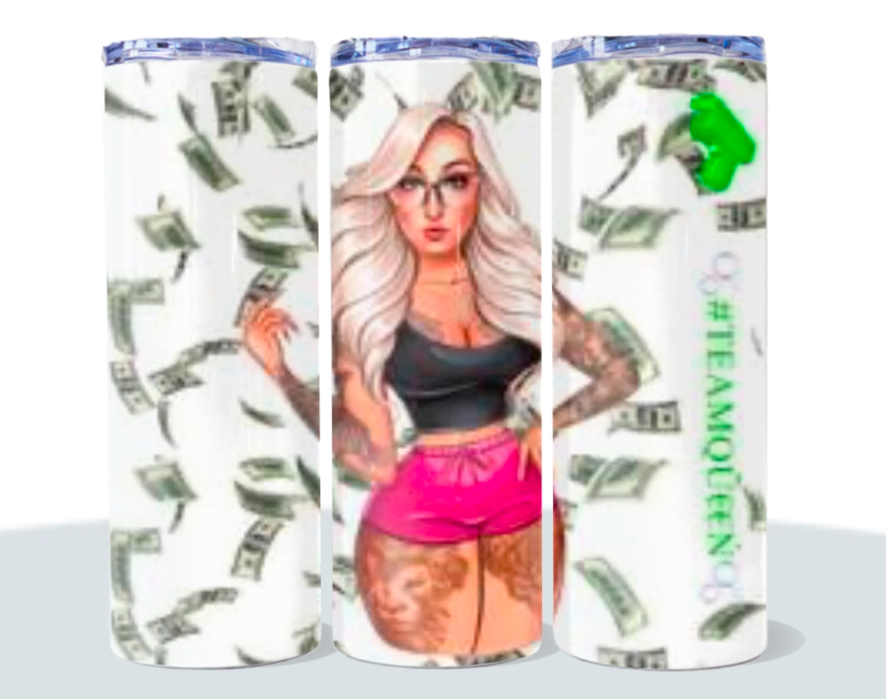 Team QŪ€€Ń 20 oz tumblers - Personalized - Collector Edition Portable Sturdy Lightweight Drinkware