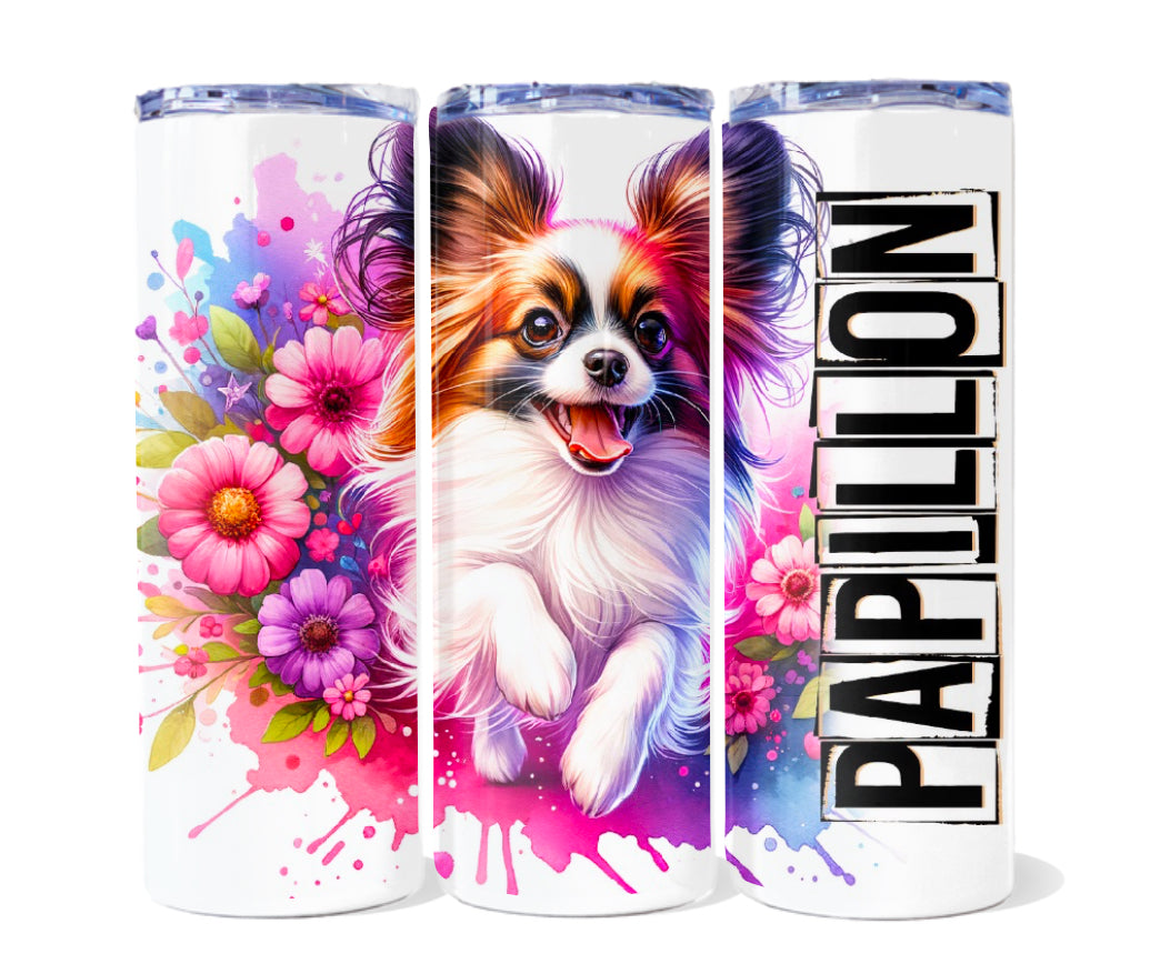 Pups floral 20 oz tumblers