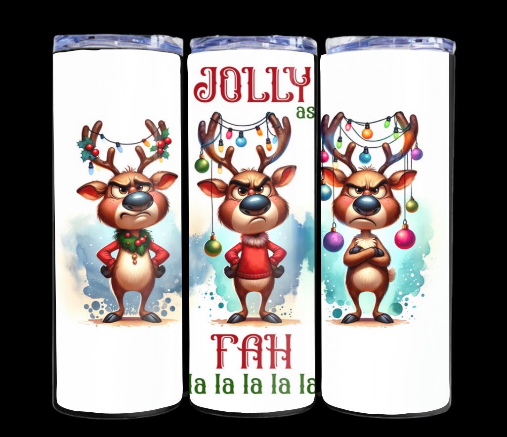 Jolly Fah la la la la 20 oz tumbler