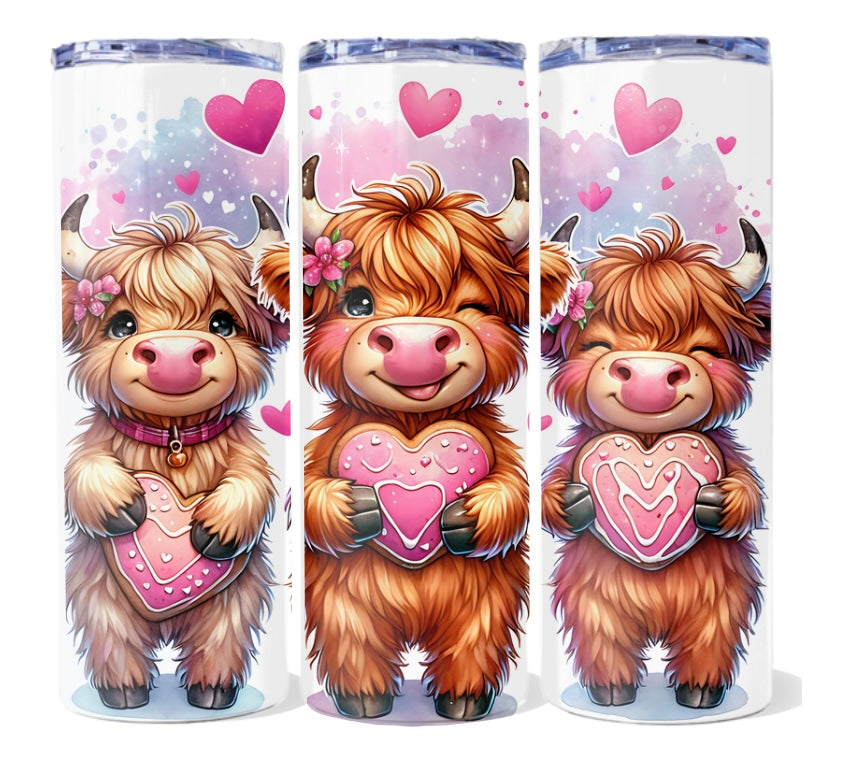 Cow design 20 oz tumblers
