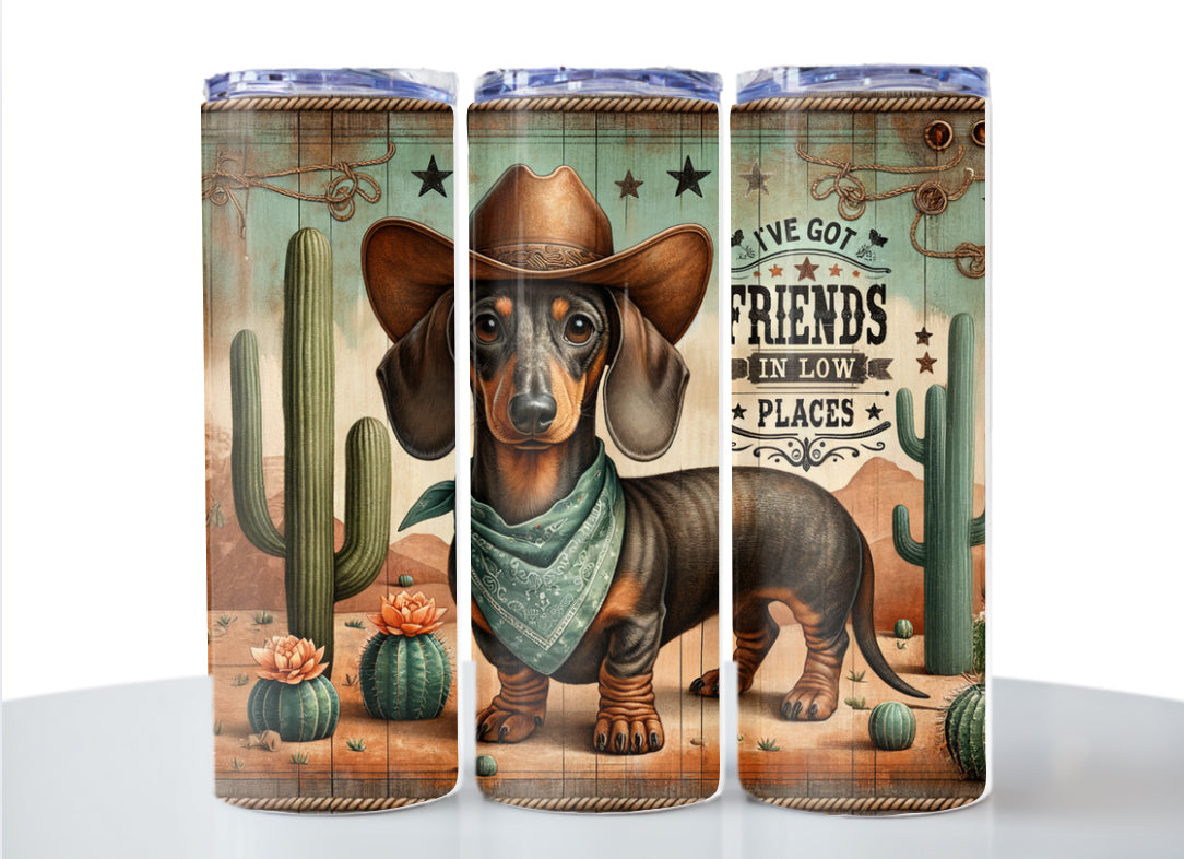 Dachshund Friends in Low Places Tee