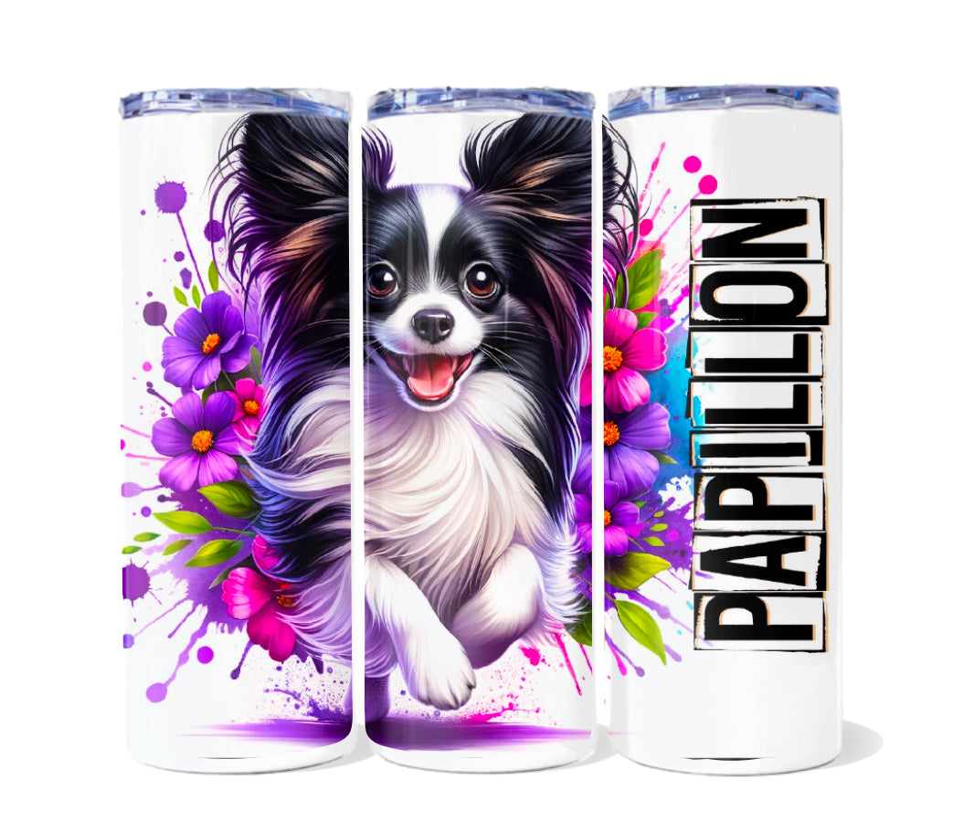 Pups floral 20 oz tumblers