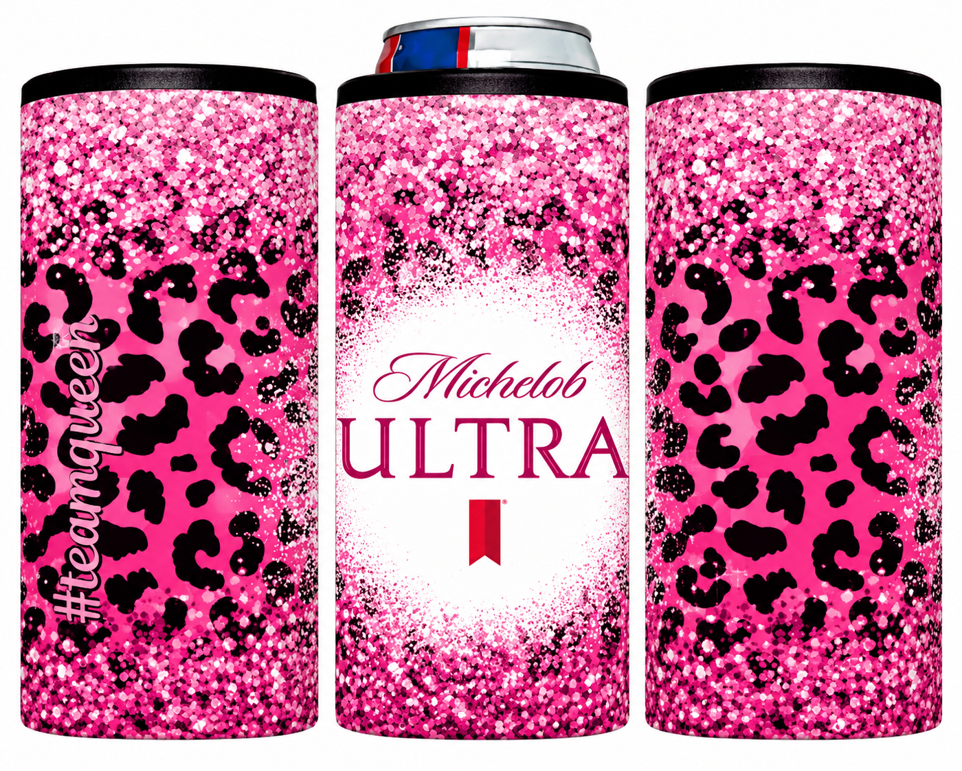 🫧 QŪ€€Ń🫧 Personalized 12oz Slim Hard Can Cooler