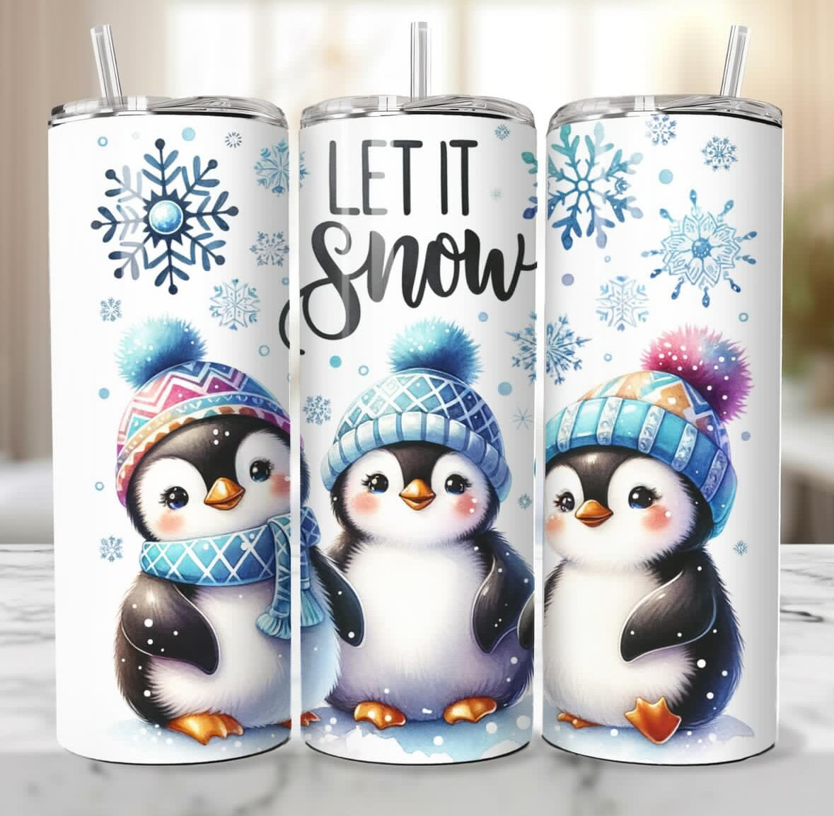 Penguin Besties 20 oz tumbler