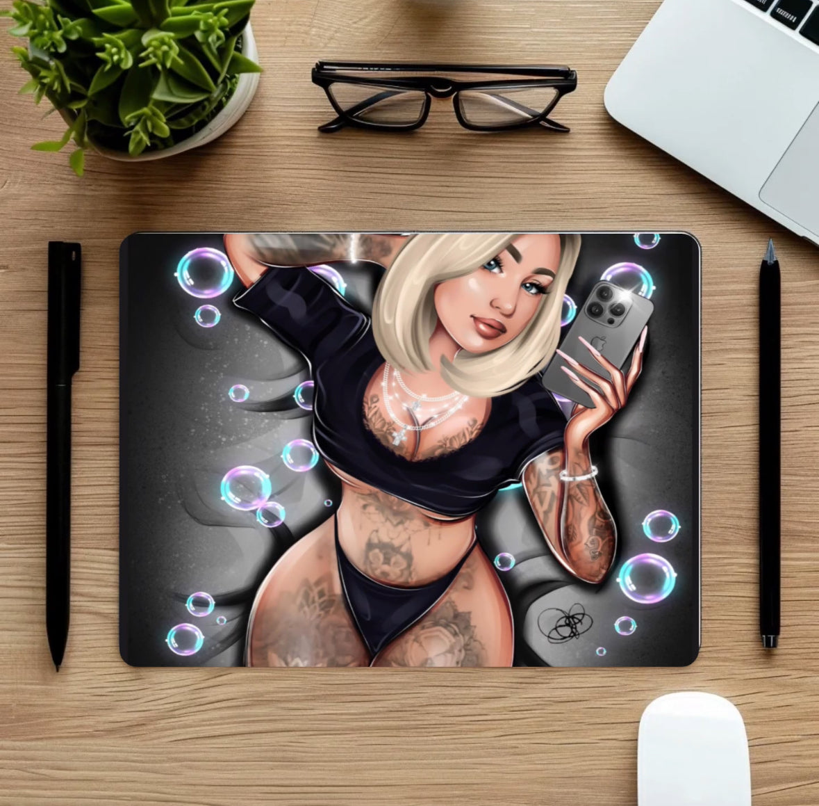 Queen Collection Merch - Mouse Pads for the your desk Featuring an Images of our favorite Tattooed Queen