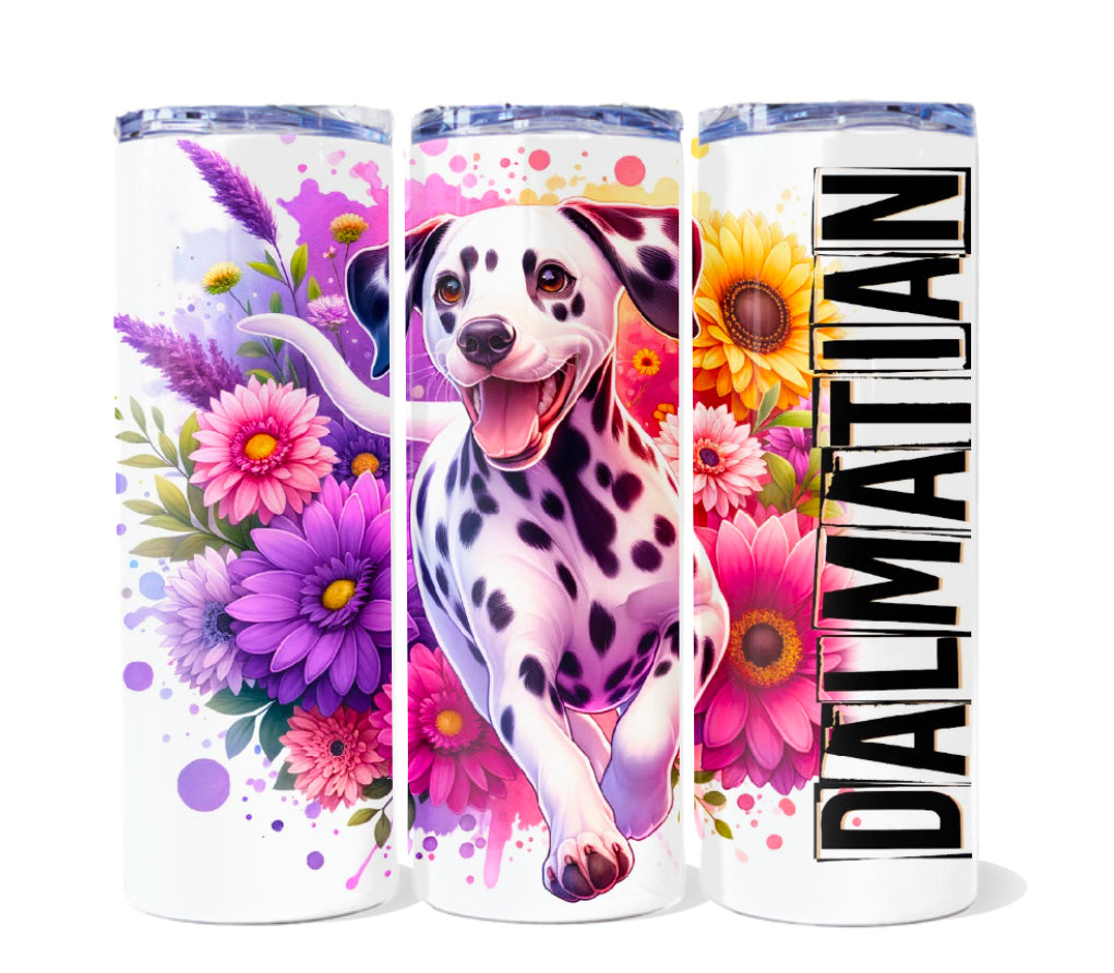 Pups floral 20 oz tumblers
