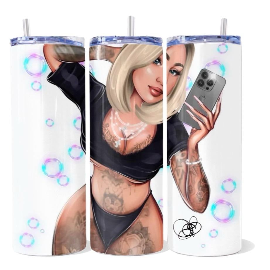 QŪ€€Ń Signature 20 oz tumblers - Personalized - Collector Edition Portable Sturdy Lightweight Drinkware