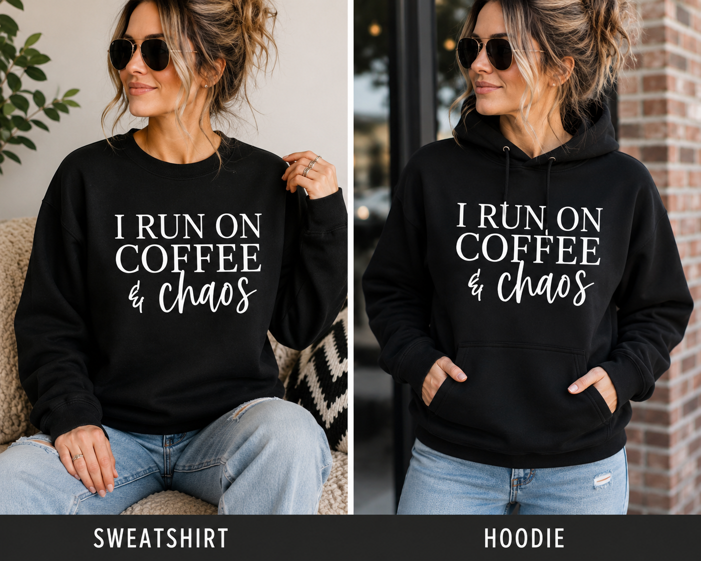I Run on Coffee & Chaos Tee βπ€ͺ