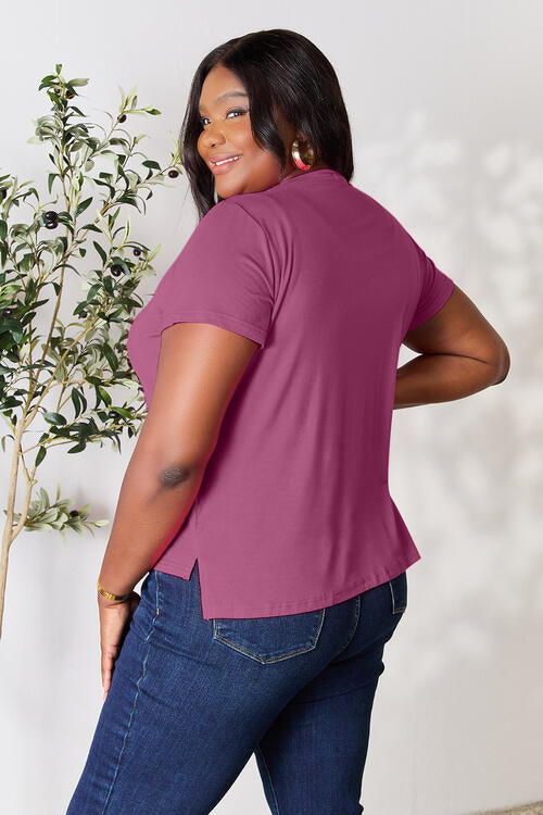 Basic Bae Round Neck Short Sleeve Top