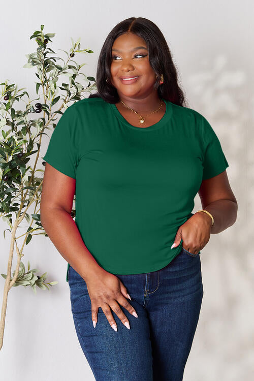 Basic Bae Round Neck Short Sleeve Top