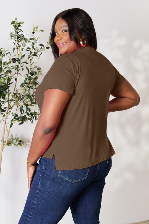 Basic Bae Round Neck Short Sleeve Top