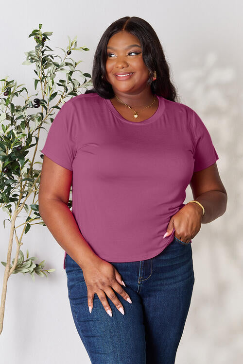 Basic Bae Round Neck Short Sleeve Top