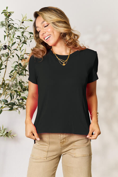 Basic Bae Round Neck Short Sleeve Top
