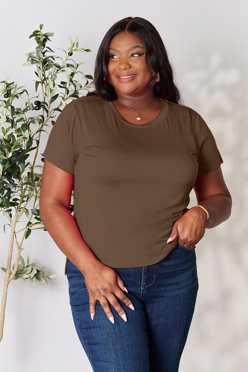 Basic Bae Round Neck Short Sleeve Top