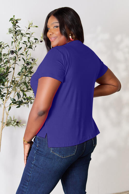 Basic Bae Round Neck Short Sleeve Top