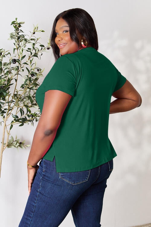 Basic Bae Round Neck Short Sleeve Top