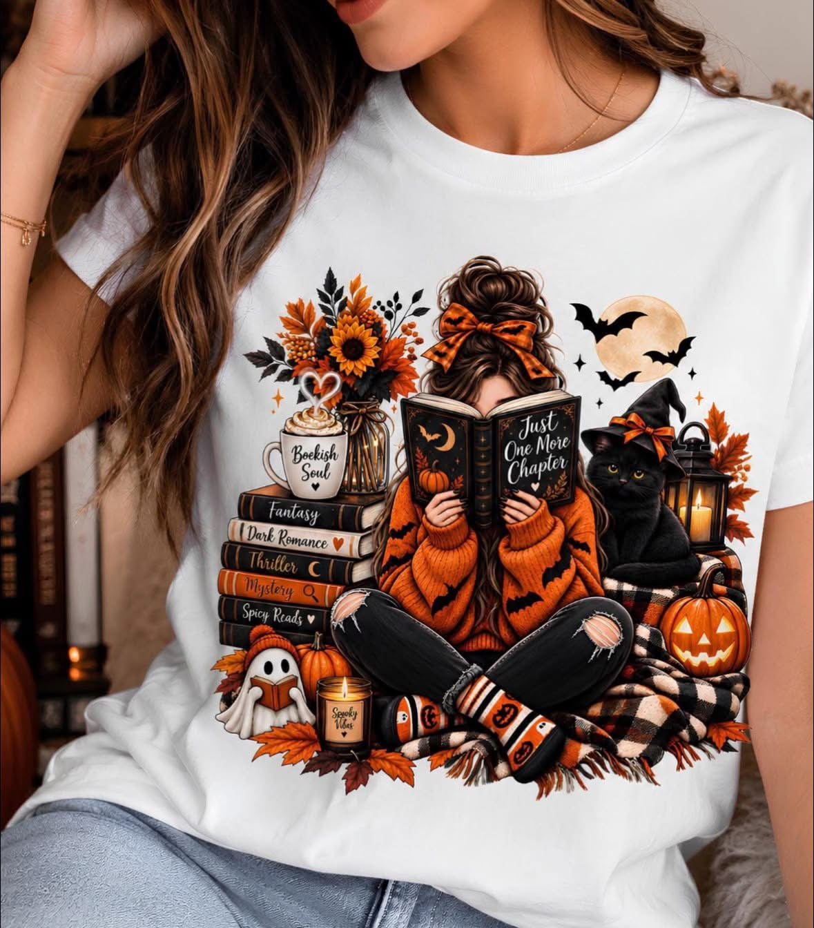 Just One More Chapter Spooky Bookish Girl