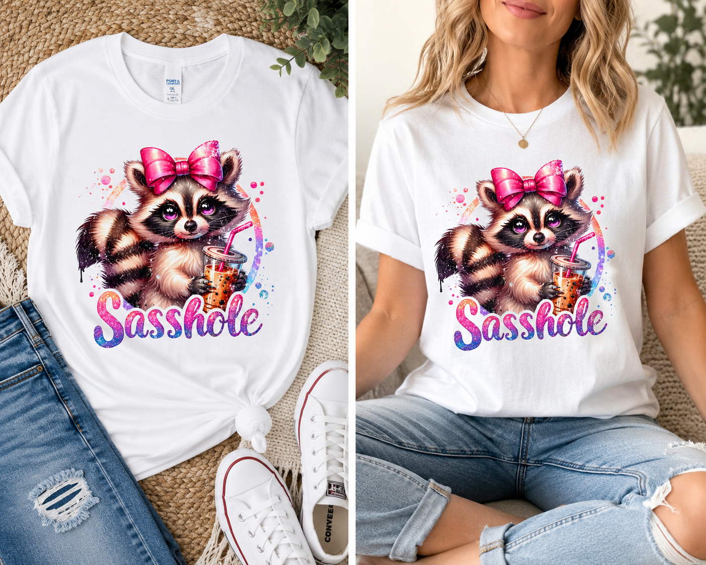 Sasshole Raccoon Graphic