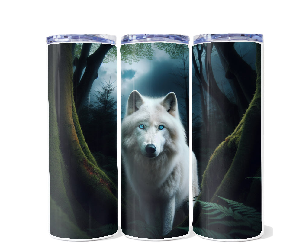 Wolf design 20 oz tumblers
