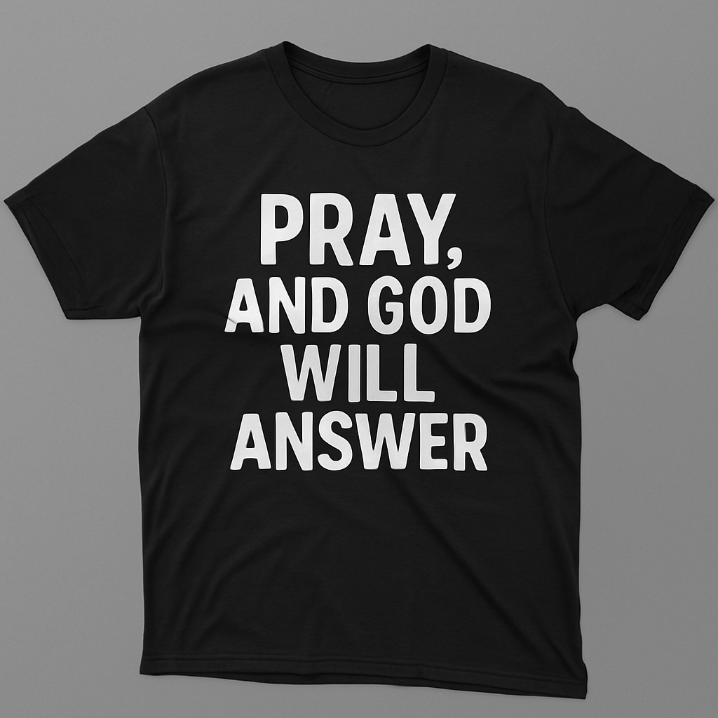 Pray, and God will answer Tee