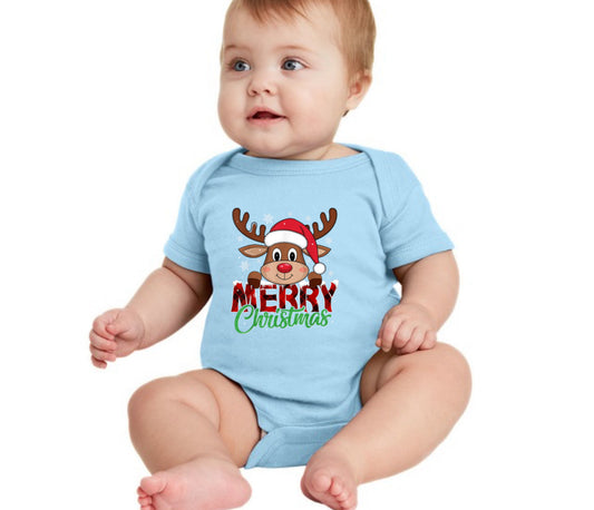 Merry Christmas Reindeer Tee & Sweatshirt