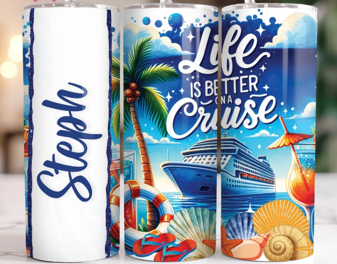 Custom 20 oz Skinny Personalized Tumbler