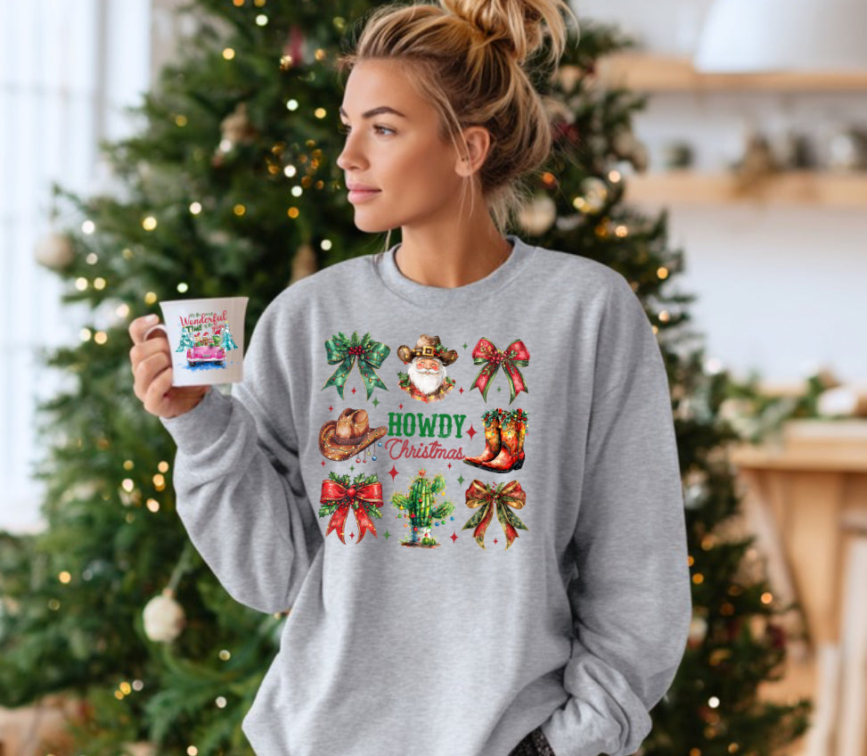 Howdy Christmas Tee, Sweatshirt & Hoodie
