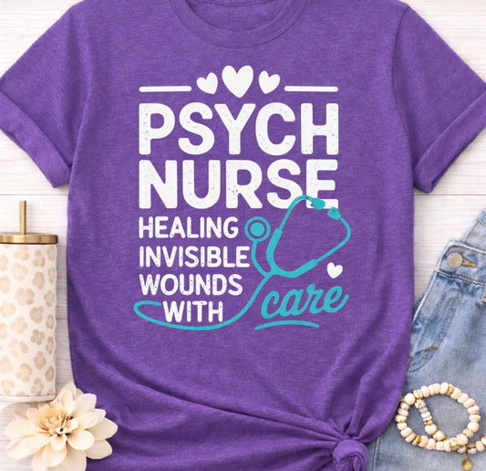💜 Psych Nurse Graphic Tee
