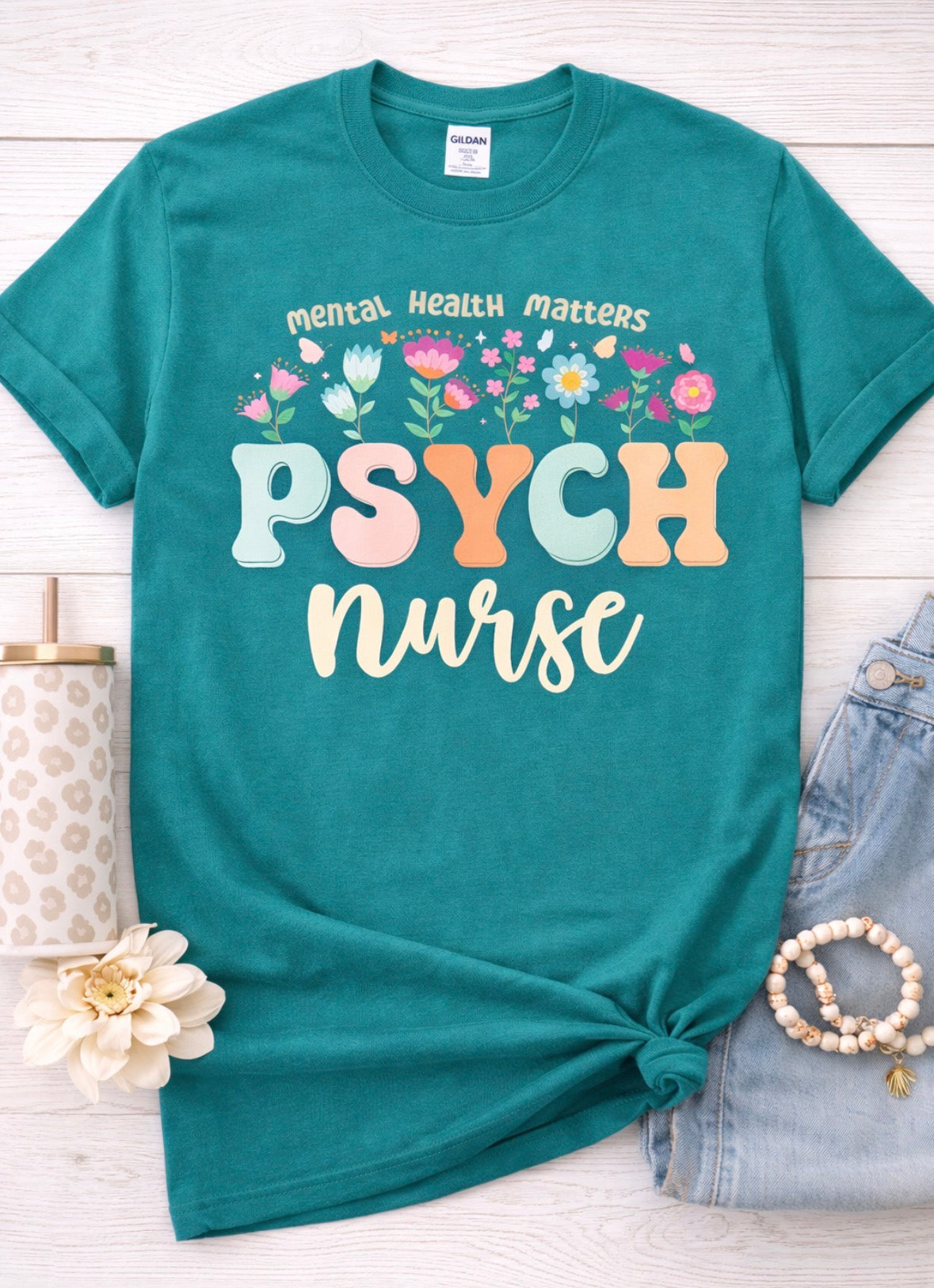 💜 Psych Nurse Graphic Tee