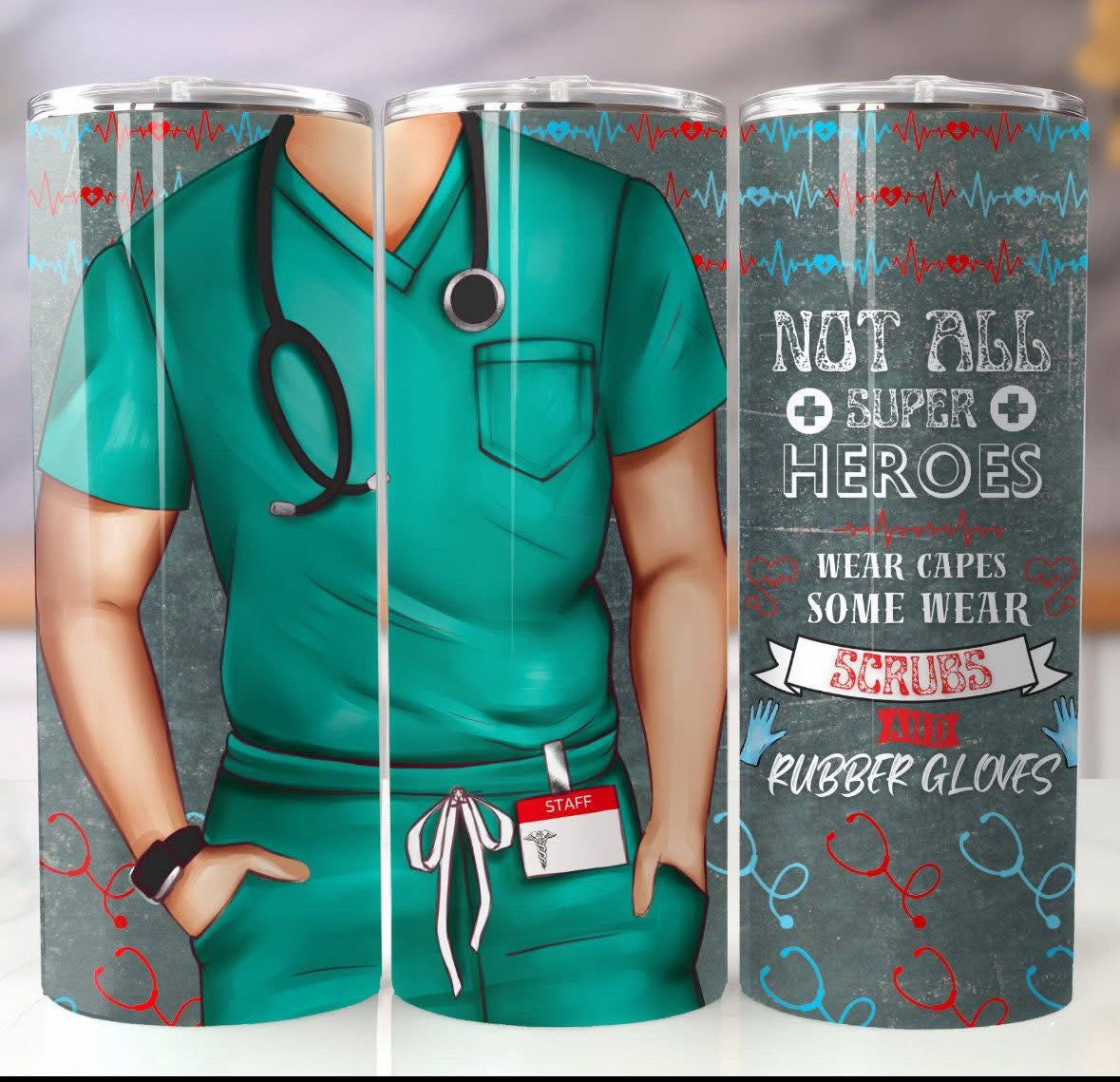 Nurse Life 20 oz Skinny Tumbler