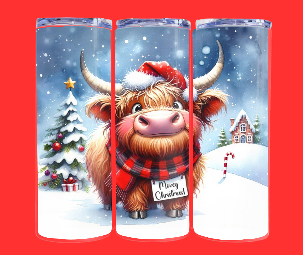 Mooey Christmas 20 oz tumbler