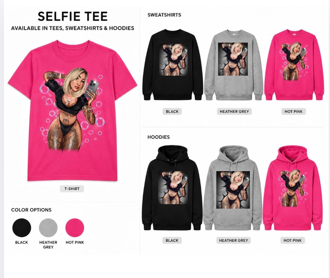 🫧QŪ€€Ń🫧 Selfie Tee, Sweatshirt & Hoodie