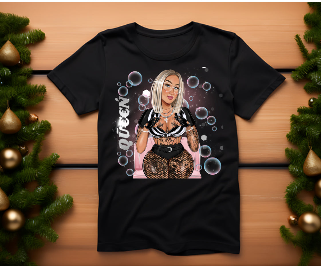 🫧QŪ€€Ń🫧 Referee Black box background Shirt - limited edition