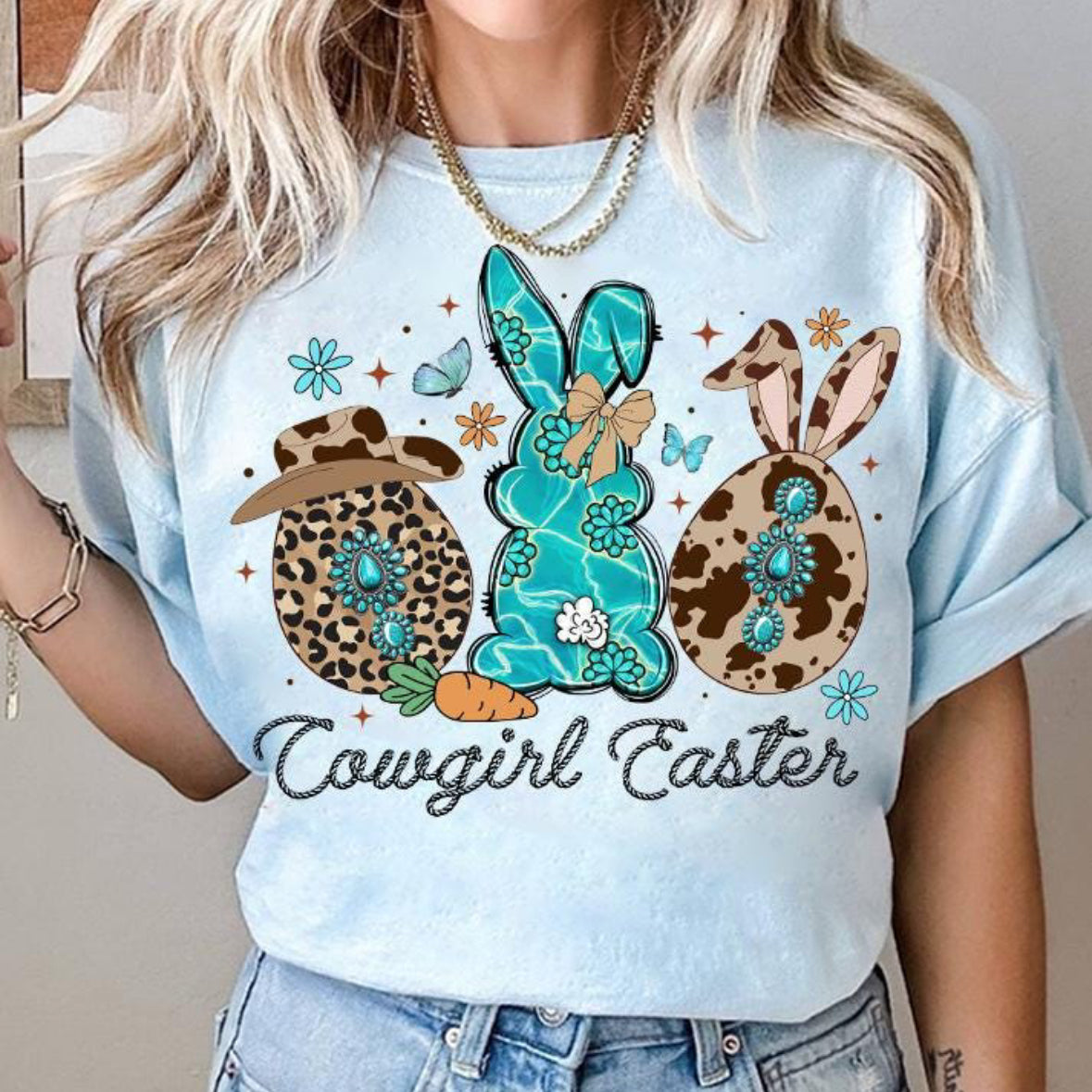 Cowgirl Easter Tee or Sweatshirt
