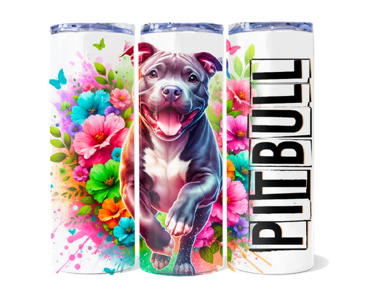 Pups floral 20 oz tumblers