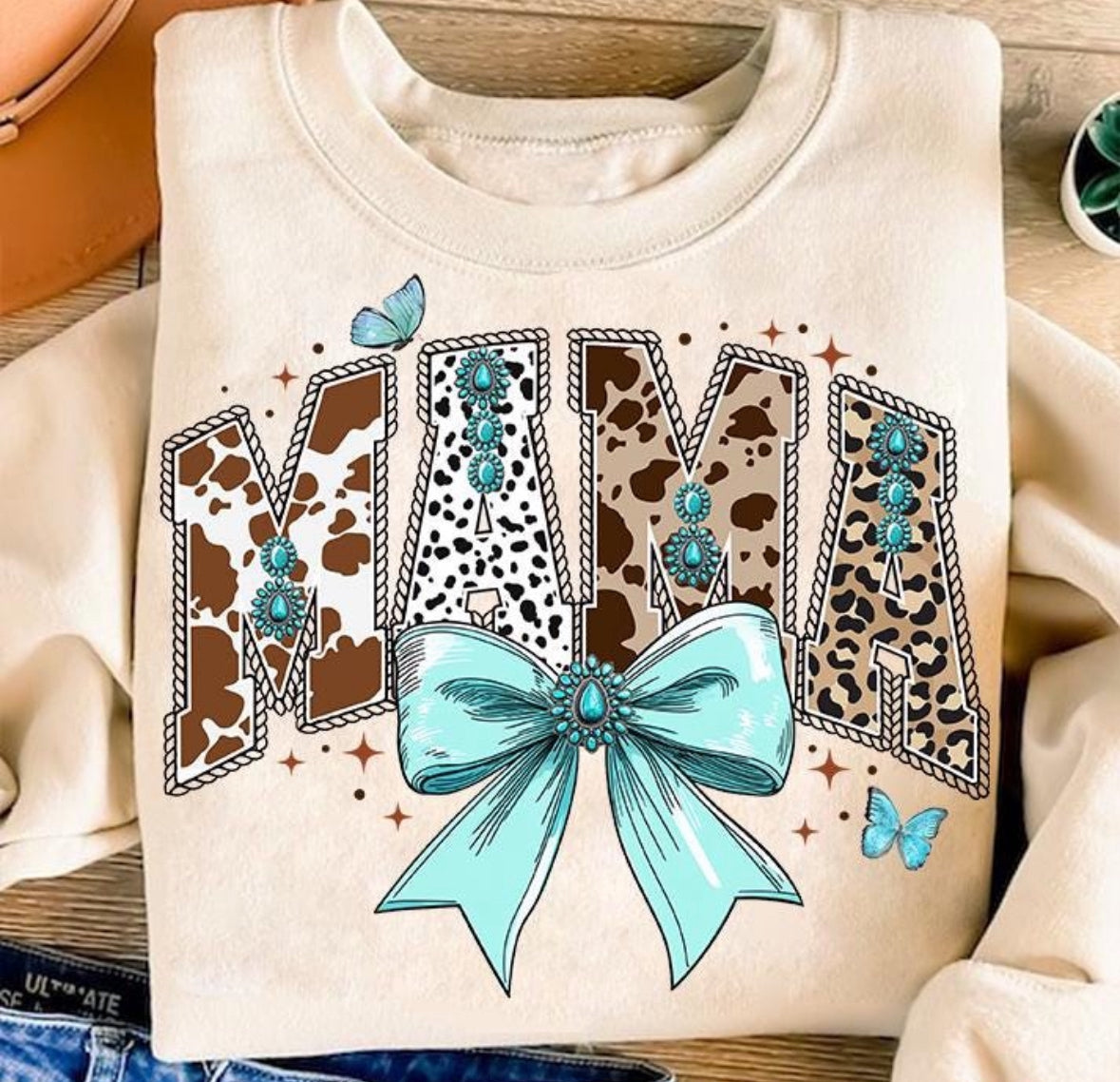 Country Bow Mama Graphic Tee & Sweatshirt