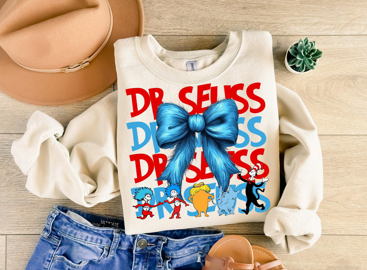 Dr Suess Bow Tee & Sweatshirt