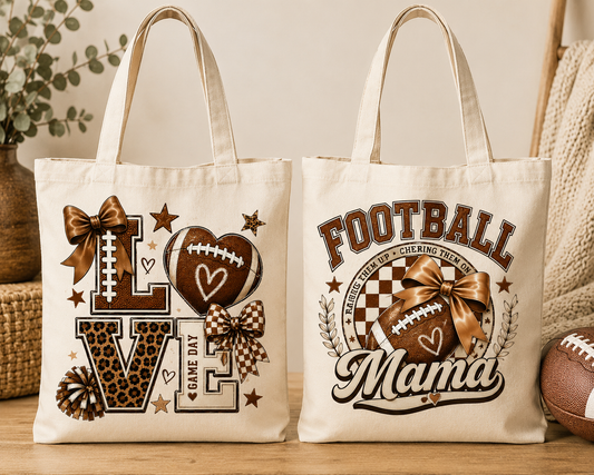 Football Mama Tote Bag