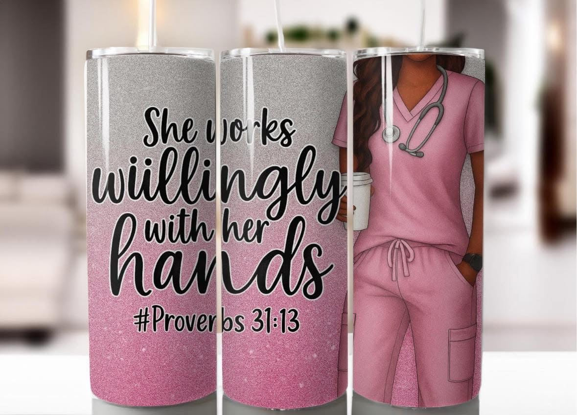 Nurse Life 20 oz Skinny Tumbler