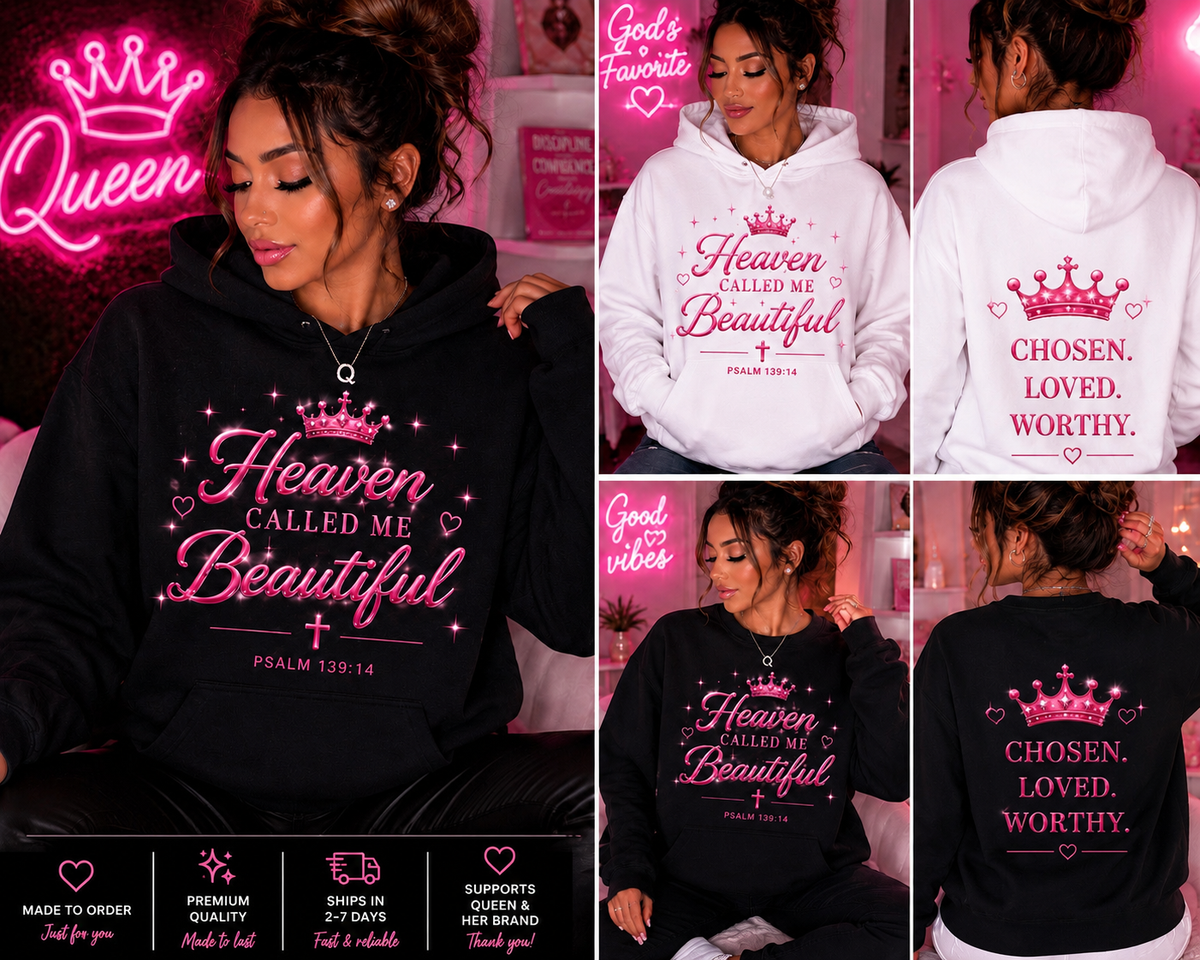 🫧 QŪ€€Ń🫧 Heaven Called Me Beautiful Tee, Hoodie & Sweatshirt