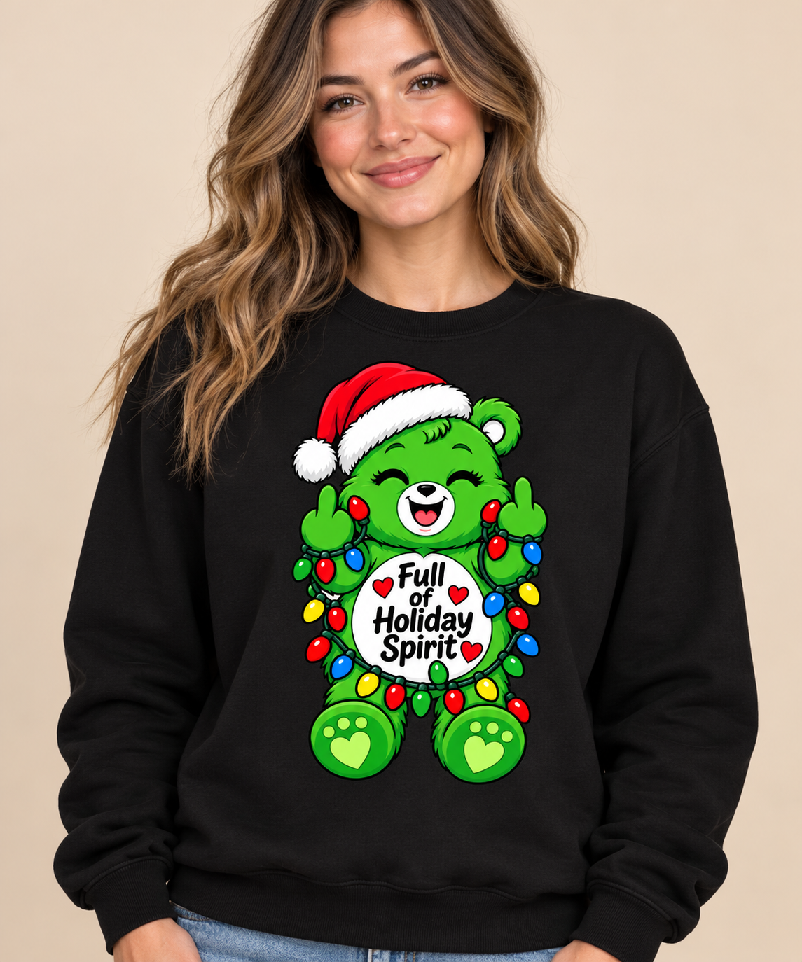 Snarky Christmas Bear Sweatshirt