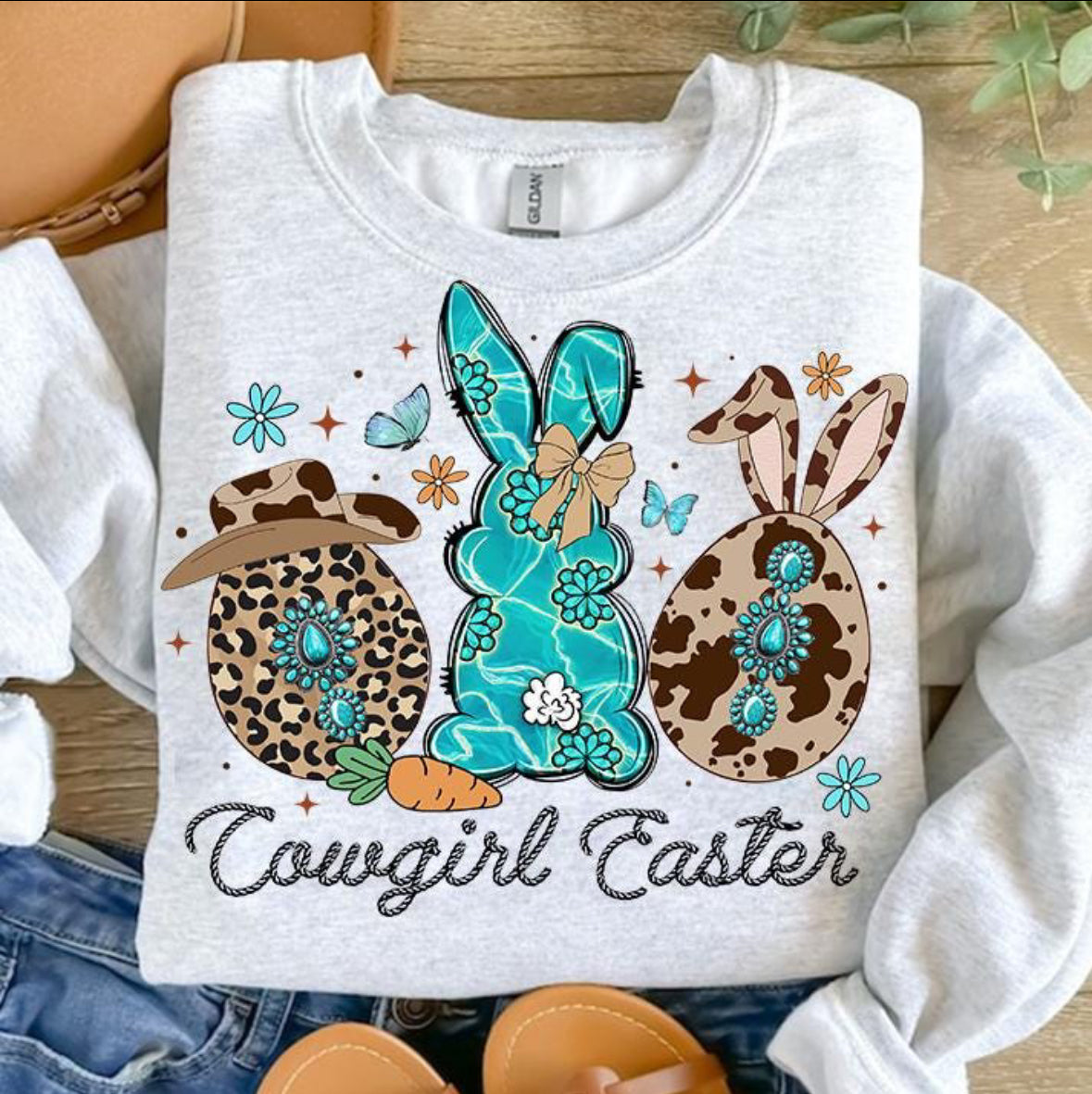 Cowgirl Easter Tee or Sweatshirt