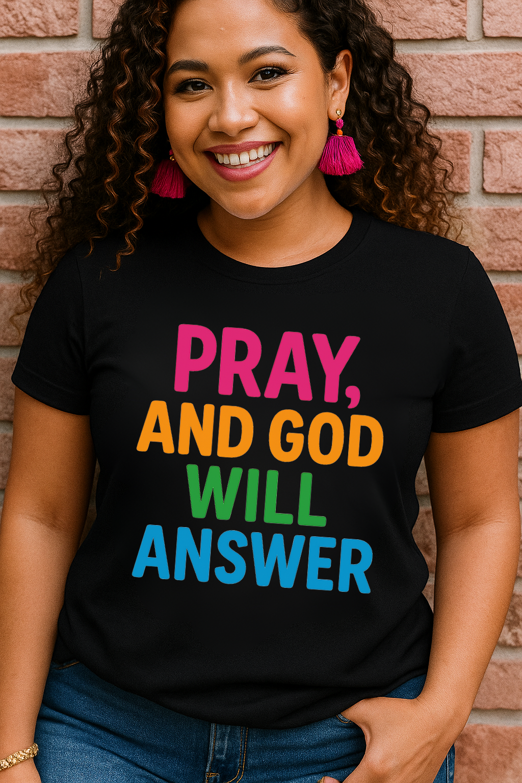 Pray, and God will answer Tee