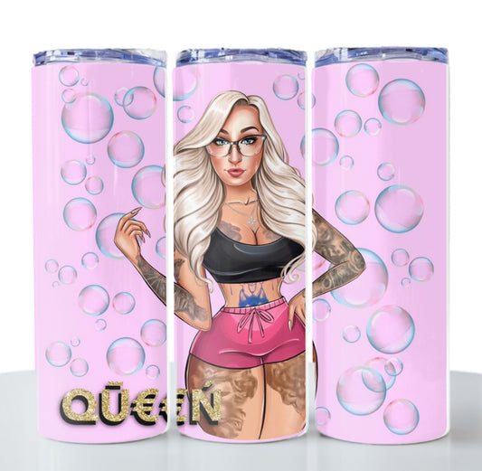 Team QŪ€€Ń  20 oz tumblers - Personalized - Collector Edition  Portable Sturdy Lightweight Drinkware